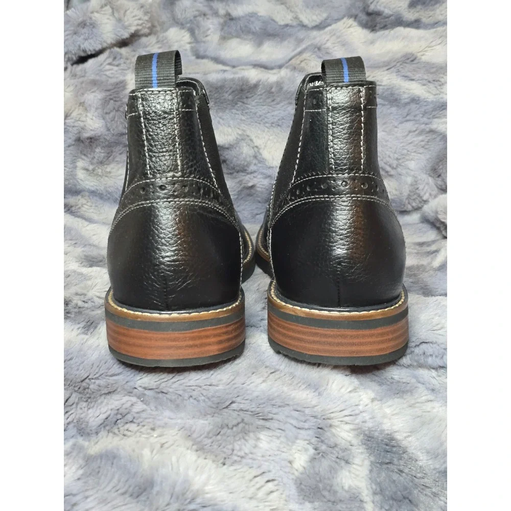 NWB Nunn Bush Mens Otis II Plain Toe Chelsea leather Black Size‎ 9M